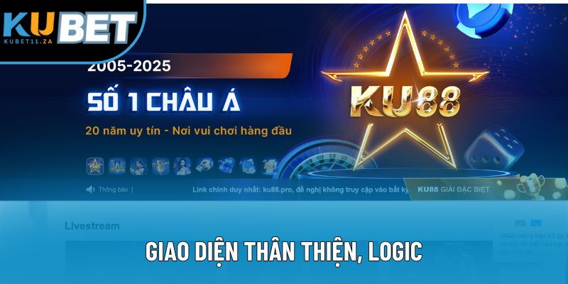 Giao diện thân thiện, logic