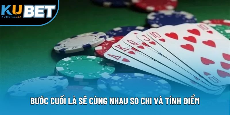 Bước cuối là sẽ cùng nhau so chi và tính điểm